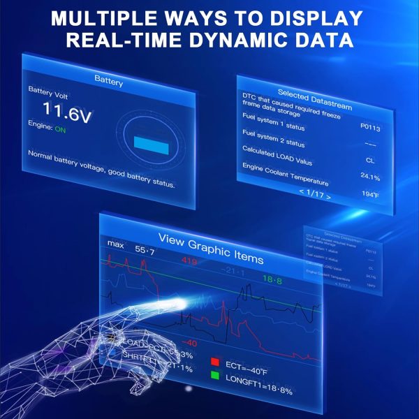 Topdiag JD906 OBD2 Scanner Check Engine Light Code Reader Live Data I/M Readiness Newest Battery Tester Car Diagnostic Scan Tool - Image 7