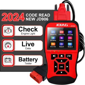 Topdiag JD906 OBD2扫描仪 故障灯代码读取器 实时数据 I/M准备状态 最新电池测试仪 汽车诊断扫描工具