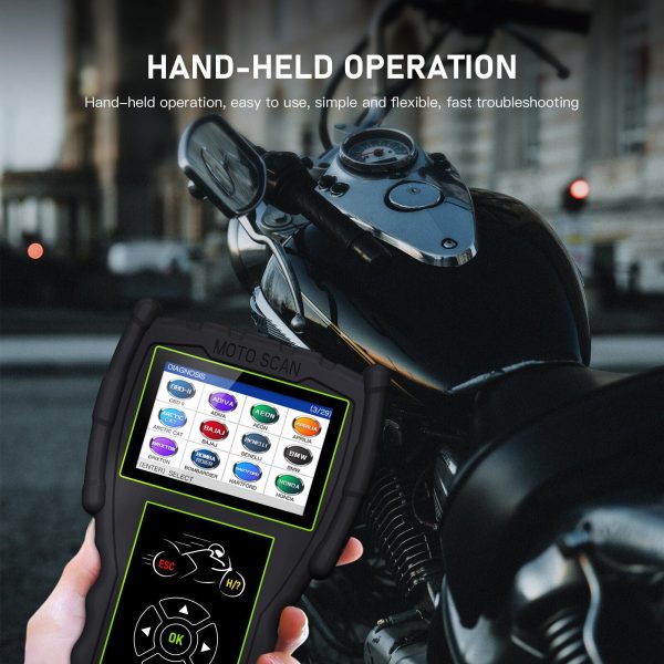JDiag M100Pro motorcycle obd 2 scanner For Kawasaki Yamaha Suzuki, Read/Clear Fault Code, ABS Test, Freeze Data - Image 8
