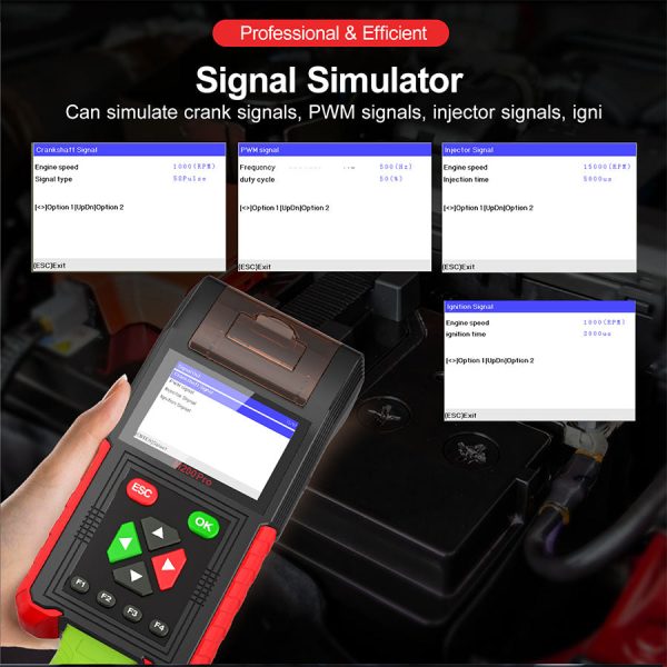 JDiag M200 Pro Diagnostic Scanner with Honda ECU Remap Universal Motorcycle Scanner Battery Tester ABS System Test Fault Codes - Image 2