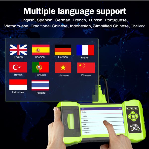 JDiag M300 motorcycle obd 2 scanner battery tester ABS Test TPMS Test Clear Fault Code For BMW Ducati Harley Honda Yamaha - Image 9