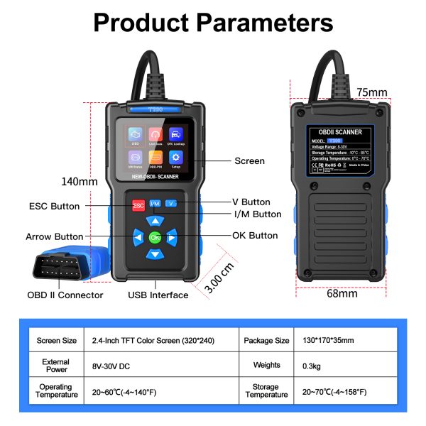 T200 OBD2 Scanner - Image 2